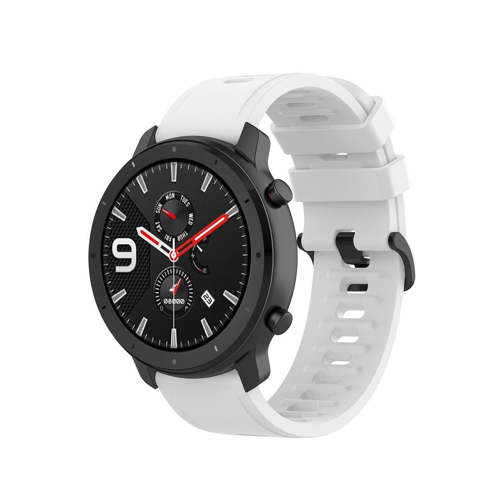 22mm 20mm Silicone Band for Amazfit Active 2/GTS 4 Mini 3 2e Bracelet for Amazfit GTR/4 3 Pro 47mm/Amazfit Bip 6/Balance 2 Strap