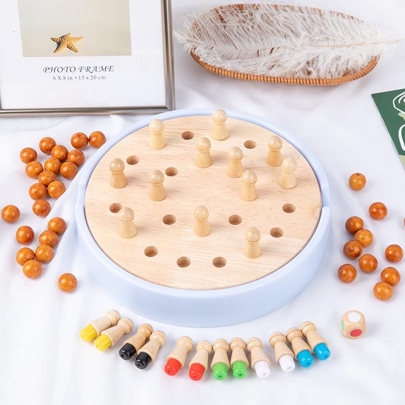 Wooden Multifunctional Fourteen-In-One Children'S Folding Board Game Backgammon Flying Chess Game Chess Toy