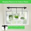 DOUBFIVSY Hanging Planters for Indoor Plants Plant Hanger, Adjustable Hanging Window Planter Hanging Wall Planter for Garden, 25in Plant Shelves