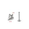 F-136 Titanium Internal Thread Lip and Ear Studs - Cone Shape Devil Piercing Jewelry