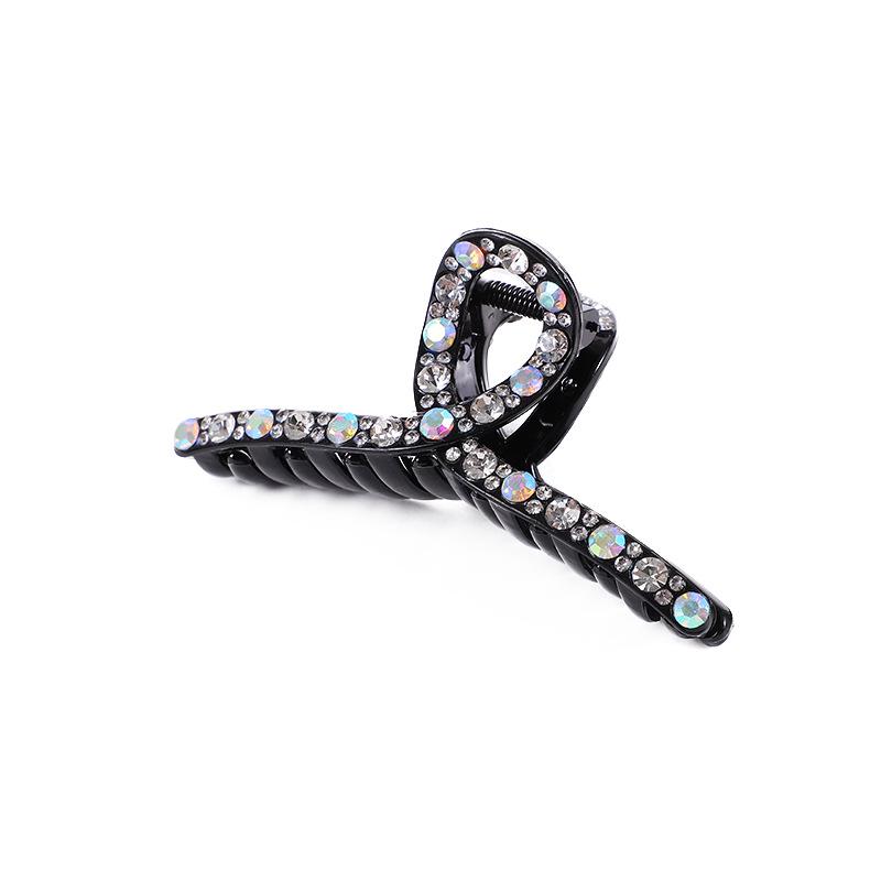 Elegant Rhinestone Diamond-Studded Shark Clip for Women