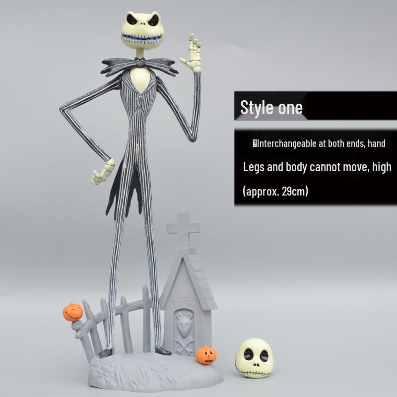 Jack Skeleton Halloween & Christmas Figurine Decorations