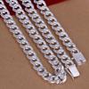 Fashion Men Wide Thick Stamp Chain Necklace Party Club Jewelry Christmas Gift