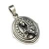 [World Accessories Carmelo] Our Lady of Guadalupe Sterling Silver 925 Pendant for Women and Men, with Clear Zirconia