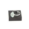 Pierres et Minéraux. Bague Aigue-Marine brut plaqué argent. 10.75 ct. Taille réglable.