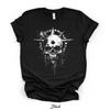 Third Eye Skull Shirt, Black Gothic Tee, Unisex Grunge T-Shirt, Occult Horror Graphic