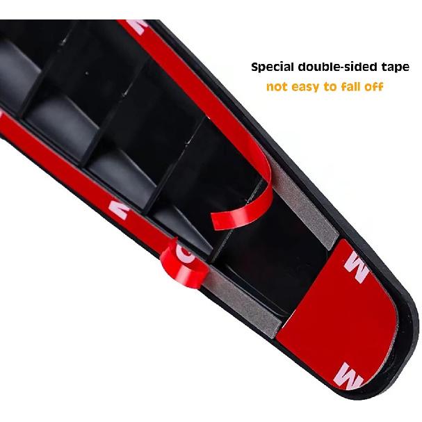 4 Pack Car Bumper Guard, Universal Rubber Protector For SUV - Front/Rear Anti Collision & Scratch Guard Strip (Black)