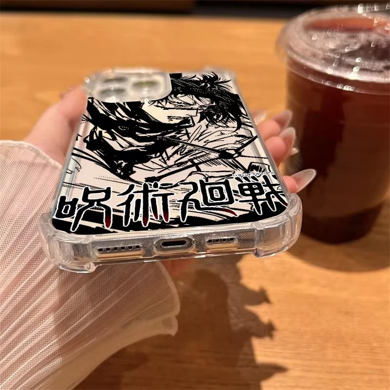 Jujutsu Kaisen Clear Phone Case For iPhone 17 Air 16 e 15 14 13 12 11 Pro Max Plus Mini SE 2020 2022 Soft Shockproof Cover Choso