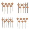 Degradable Heart Party Straws For Weddings And Celebrations With Creative Dessert Decor