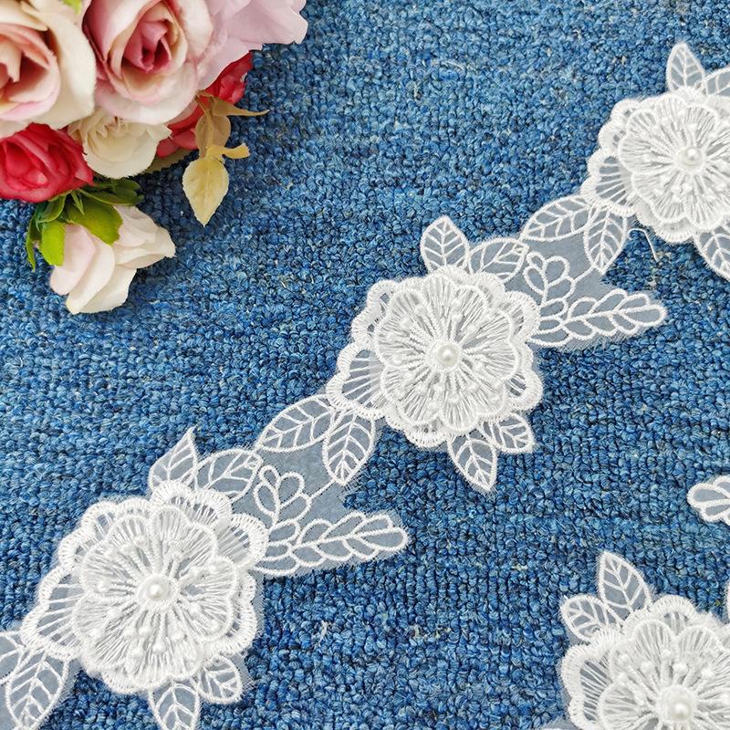 Lolita Three-Layer Embroidered Lace Beads Barcode Women'S Clothing Children'S Jewelry Diy Clothing Accessories