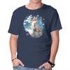 Unisex Crew Neck T-Shirt Japanese Fox Graphic Short Sleeve Casual Tee
