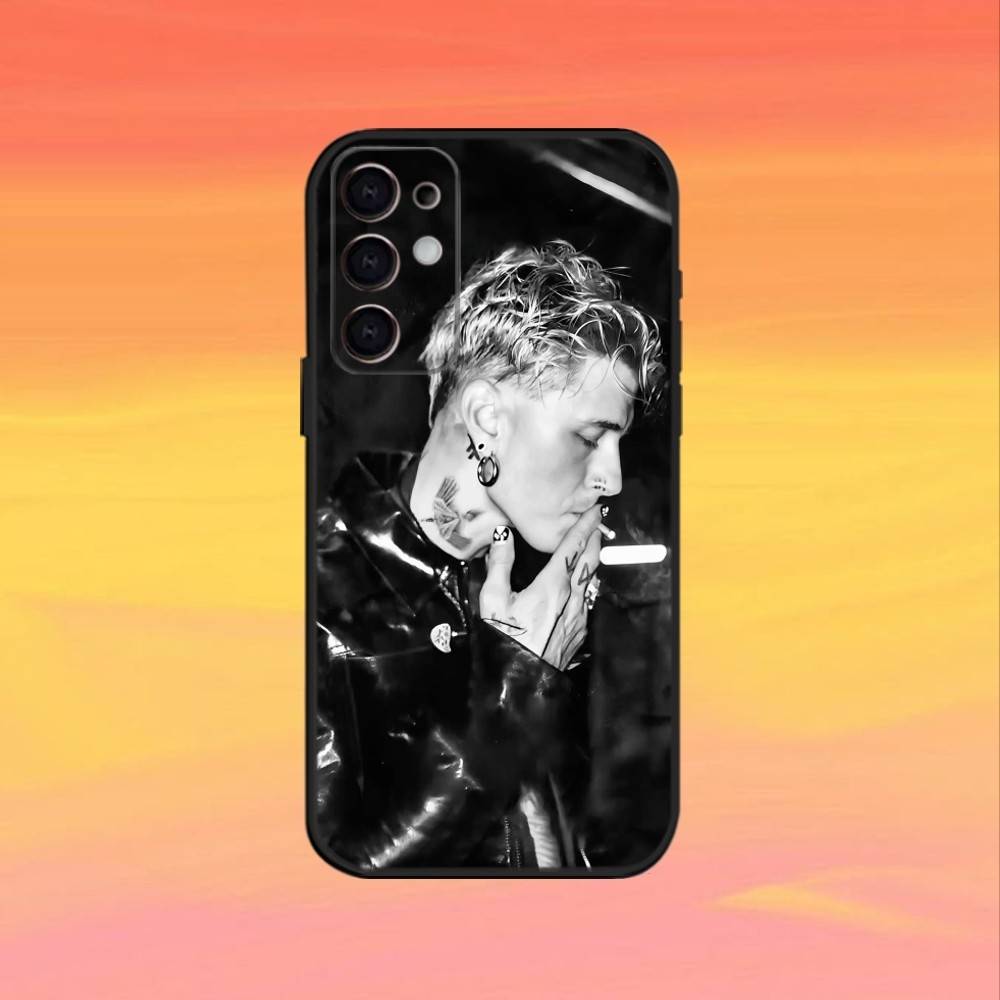 M-MGK Machine Gun Kelly Handyhülle Für Samsung S25,24,23,22,30,21,10,9,Ultra,Plus,FE 5G Schwarze Weiche Hülle