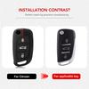For Citroen C2 C3 C4 C5 C6 C8 DS4 for Peugeot 107 207 306 307 407 308 607 Silicone Car Key Case Cover Accessories