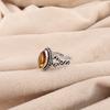 Dainty Citrine Gemstone 925 Sterling Silver Jewelry Handmade Ring For Women Gift PR-1-4