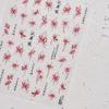 1pcs 5D Colorful Star Bow Nail Art Decoration Stickers Thin Charms Accessory Stickers Nails Back Adhesive Nails Decals DIY