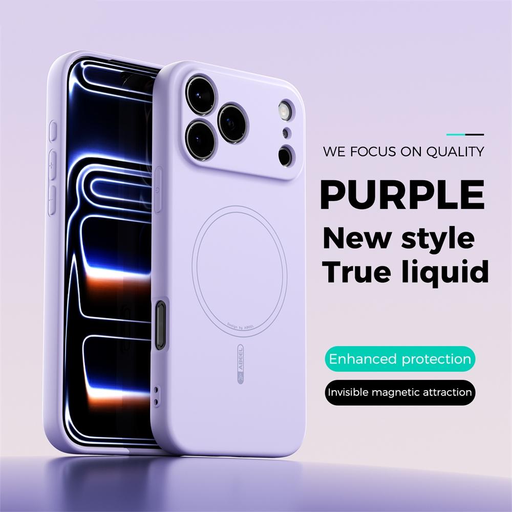 Liquid Silicone For Magsafe Wireless Charge Magnetic Case For iPhone 17 Air 16 15 14 13 Pro Max 16E Shockproof Soft Matte Cover
