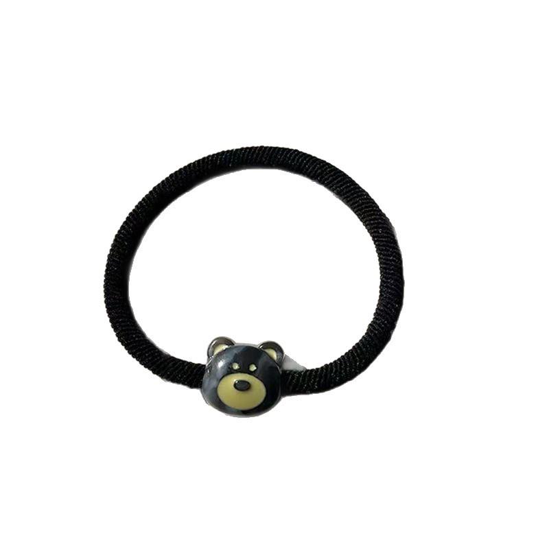 Kaffeefarbener Niedlicher Bär Haargummi - Hohe Elastizität, Strapazierfähiges Haarband für Schüler und Freunde