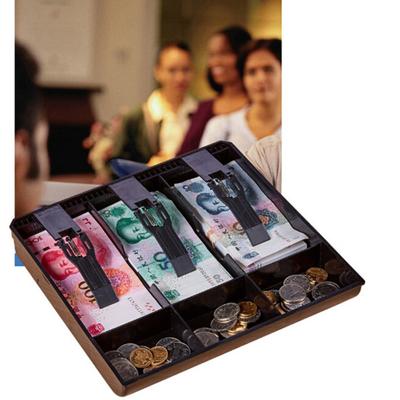 3 Grid Money Cash Coin Register Cashier Box Insert Tray Storage Drawer Organizer