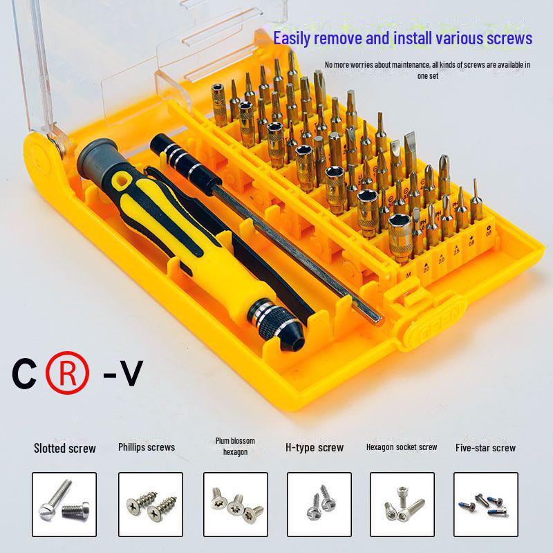 

45-in-1 Multifunctional Manual Screwdriver Set for Electronics Repair #45 Steel