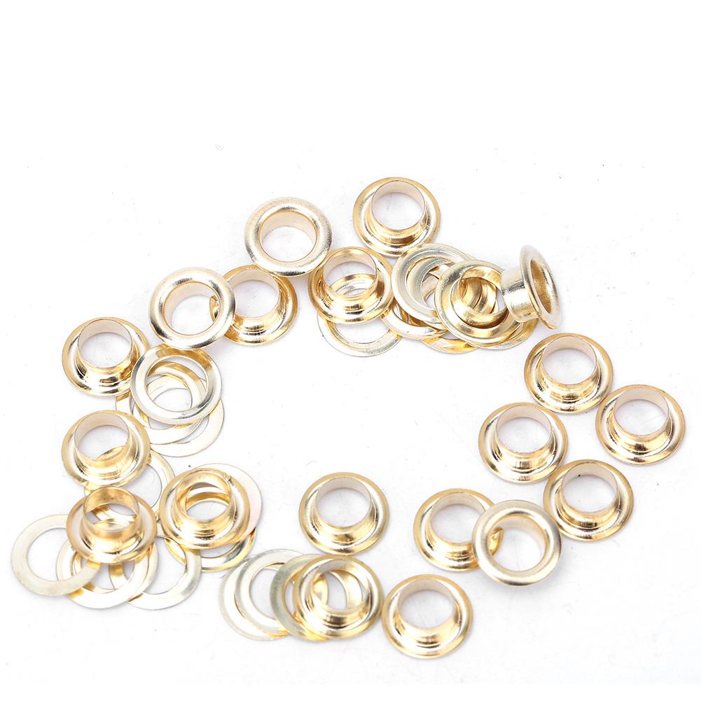 100 Pcs Brass Cloth DIY Tool Knitting Accessory Anti Rust Leather Craft Clothing Eyelet