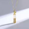 Classic S925 Sterling Silver Hetian Jade Necklace, Elegant Green Bamboo Pendant, Retro Light Luxury with a New Chinese Style for Women