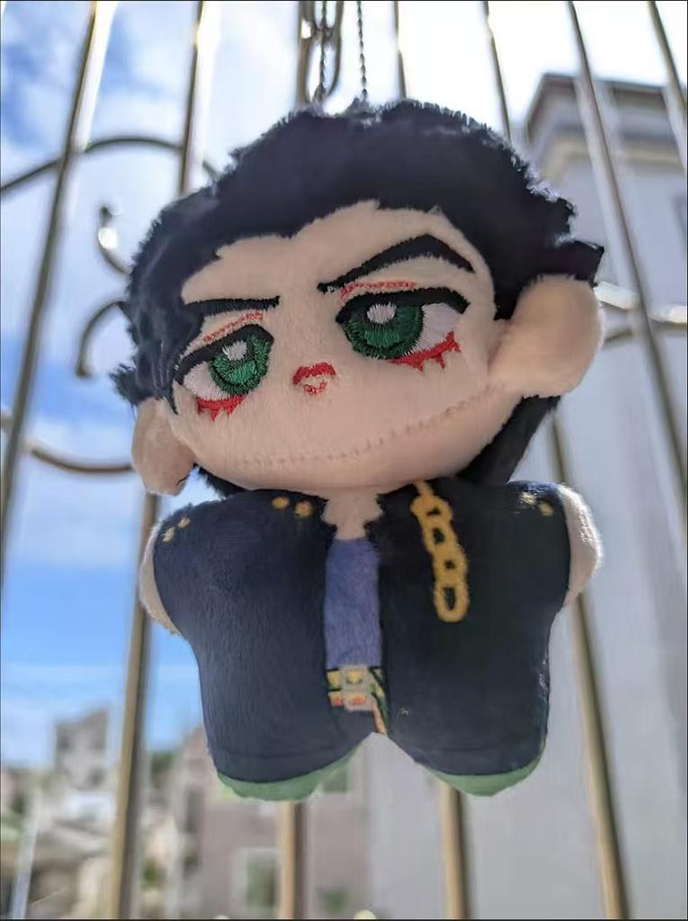 10CM Anime JoJo's Bizarre Adventure Jolyne Cujoh Kakyoin Tenmei Plush Keychain Pendant Cotton Plushie Kids Christmas Gifts