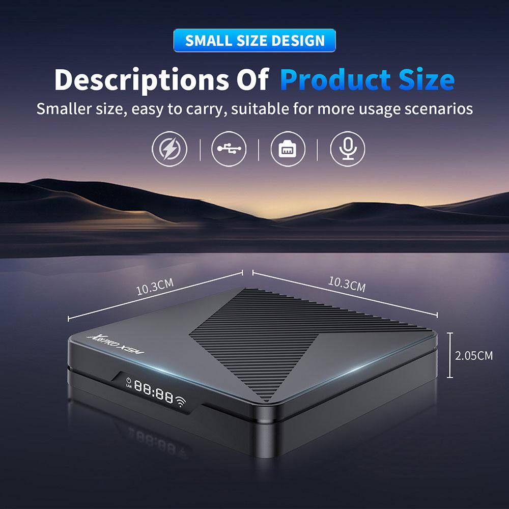 X88 Pro X5M TV Box Android14 Amlogic S905X5M Podpora 4K HDR Duální WiFi BT5.0 Set Top Box