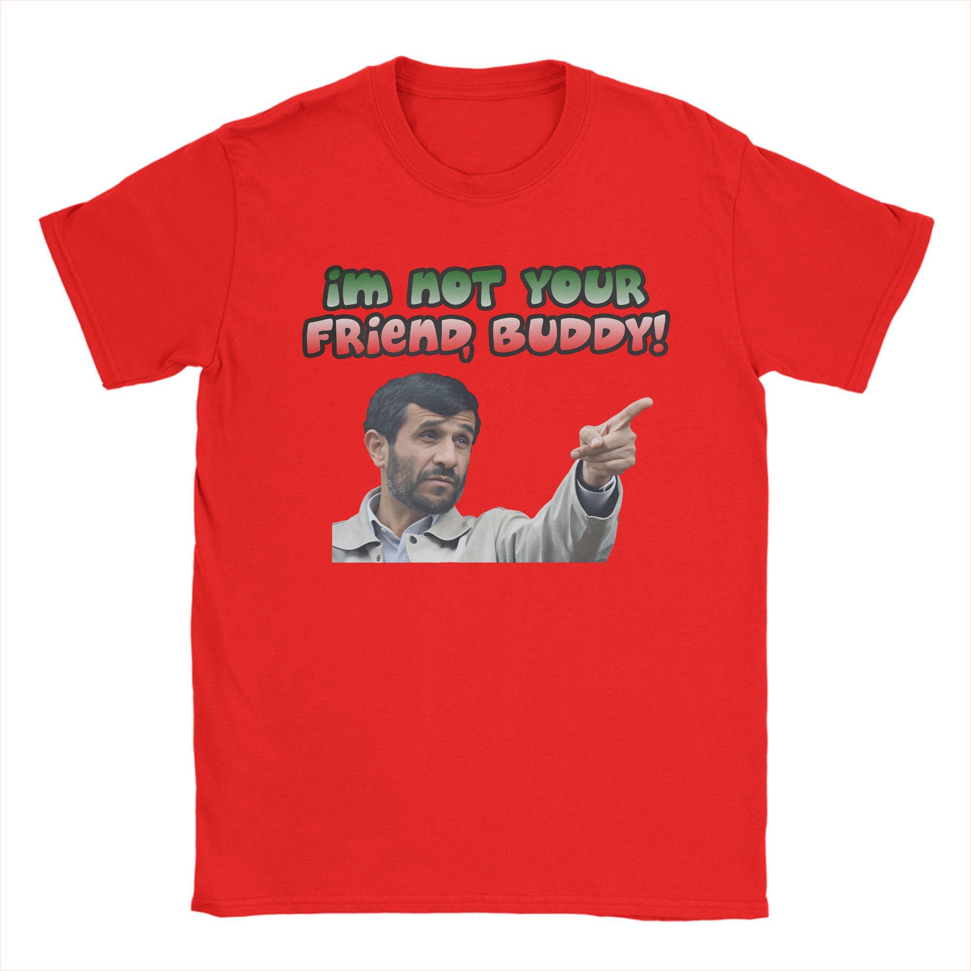 Mahmoud AhmadiNejad 6 Graphic Printing T Shirt for Men Women Pure Cotton Tee Shirt Clothes S