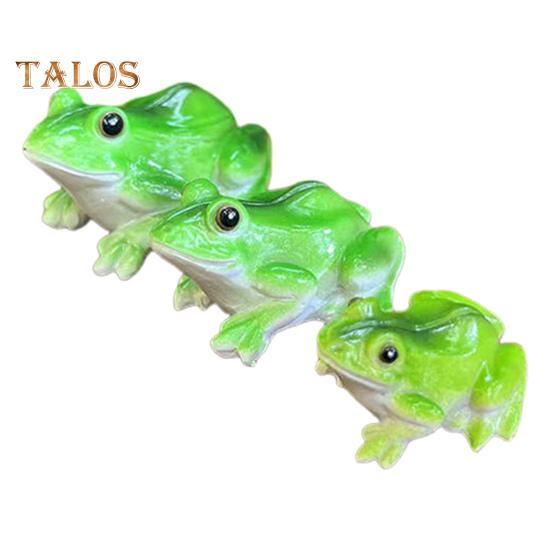 

3Pcs Miniature Frog Figurines Plant Decorations Realistic Looking Weather-Resistant Adorable Frog Statues Garden Decor Sets