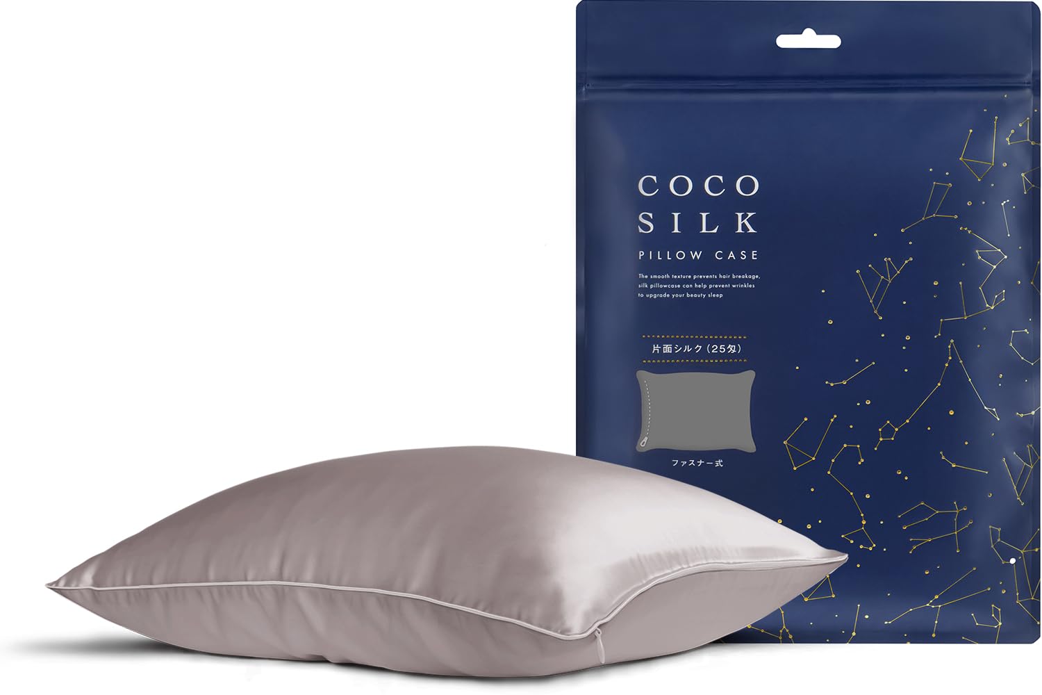 

Шелк 25 6A OEKO подушка красивая Cocosilk ash [COCOSILK] наволочка, односторонняя, момме, молния, 43×63, 50×70, 100% шелк, ранг, сертифицированный,