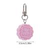 Cute Mooncake Pendant PVC Moon Cake Keyring Fashion Mid-Autumn Keychain  Backpack Decor
