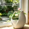 Innen-Wasserpflanzen-Vase Tulpenblütenform Pflanzgefäß, 3D-gedruckter Dekorativer Topf, Wasser kulturhalter Moderner Minimalistischer Behälter für Zuhause Büro Schreibtisch