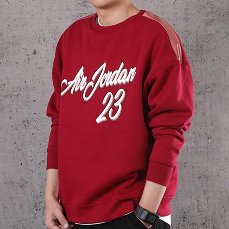 Jordan Fleece-Lined Warm Pullover Hoodie Men Tops Burgundy CT6283-620