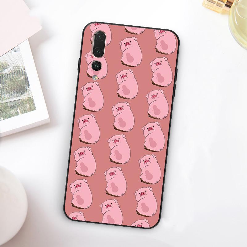 Cute PINK Kawai Pig For Huawei Nova 12i 12s 11i 7i 8i Y73 Y70 Y90 Y60 Y72 Y61 Y91 9 10 SE P30 Pro P40 Lite Case