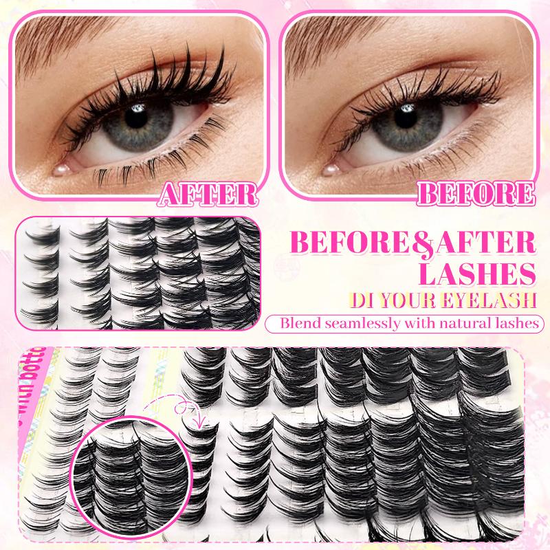 Flexible D Curl Eyelash Clusters DIY for Personalizing Lash Length and Volume