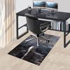 1pc Fire and Blood Office Carpet Chair Mats, Home Decor Mat Fantasy Theme Mat Durable Mat, Dragon Decor,Suitable for fantasy theme lovers