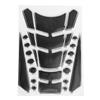 Motorcycle Fuel Tank Sticker Sponge Tape Round Dot Universal Personalized Pad Protector(Black Silver )