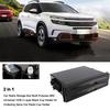 2 In 1 Car Radio Storage Box Multi Purpose ABS Universal 1DIN 2 Layer Cup Holder For Collecting Items Car Radio Black Cup Holder