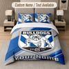Custom Bedding Set Canterbury-Bankstown Bulldogs Pattern, Print Name Text 1 Duvet Cover Plus 2 Pillowcases Home Textile