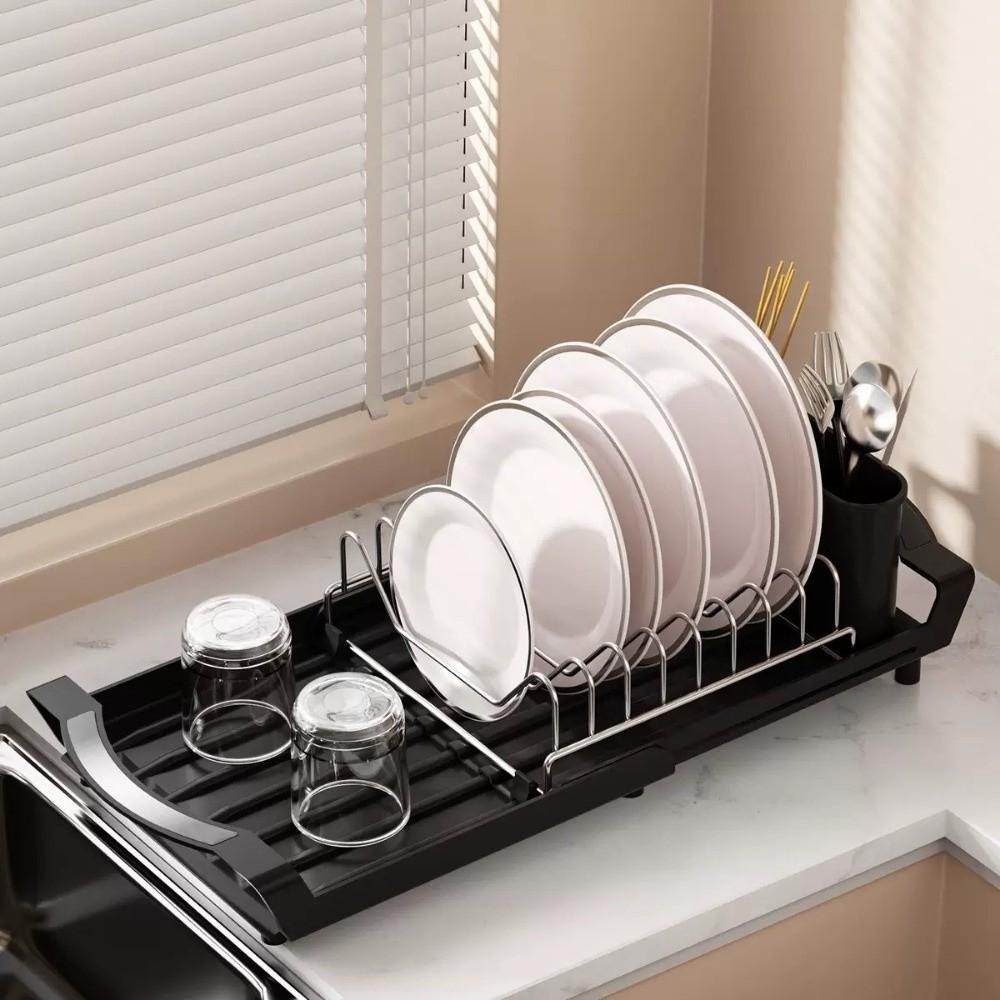 Kitchen Dish Drain Rack Multi-functional Drying Rack New Storage Rack  Countertop Shelf