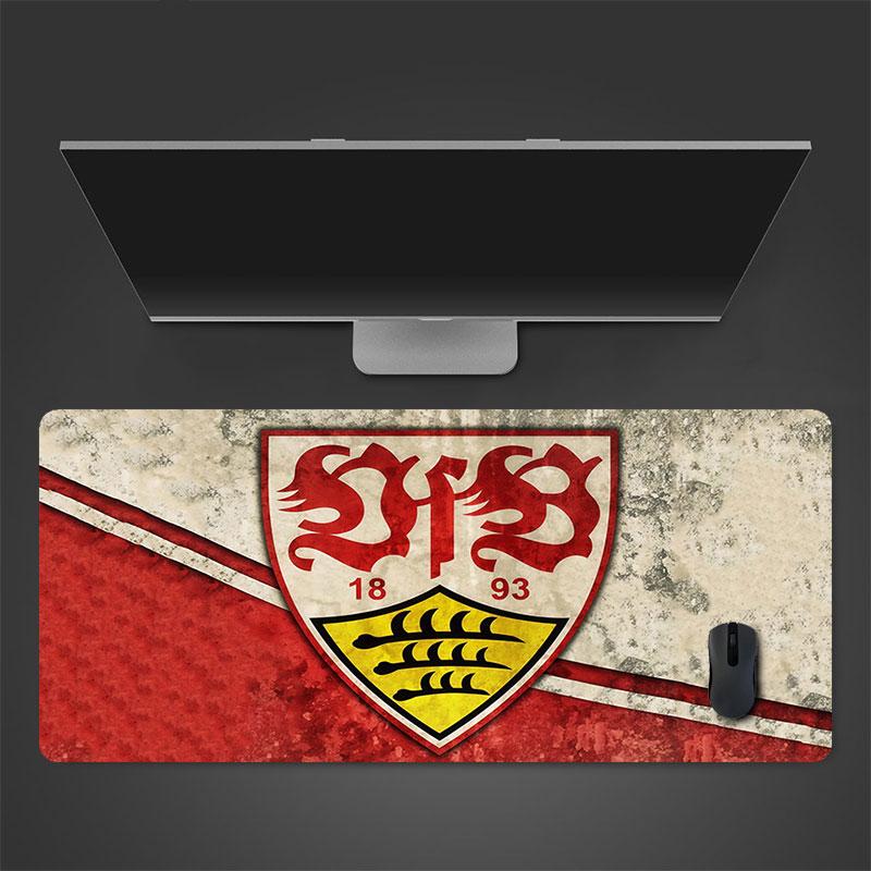 VfB Stuttgart Mouse Pad, Large Gaming Desk Mat, Non-slip XXL Mousepad for Laptop & Tablet, Mini PC Playmat with Stitched Edges