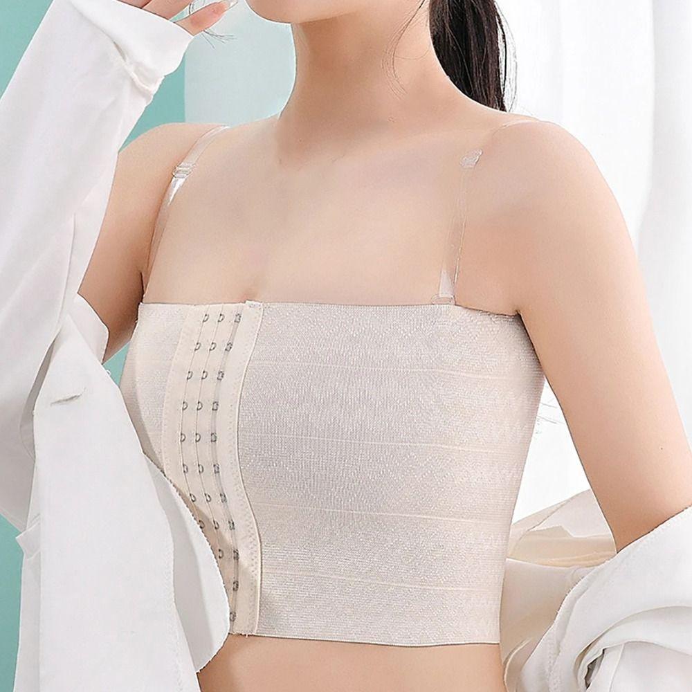 1Pcs With Bra Straps Chest Shaper Trans Lesbian Breast Binder Durable Tank Top Corset