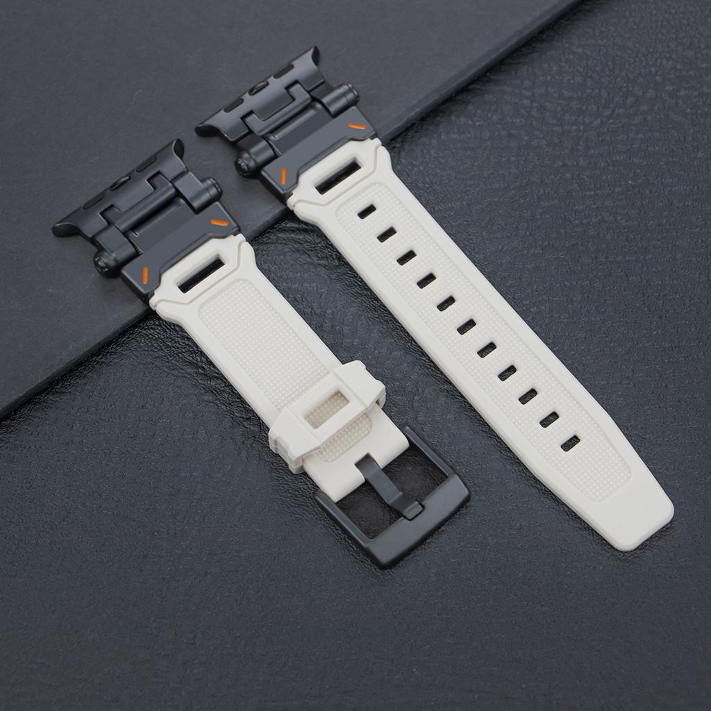 Sports Apple Watch Band for Apple Watch Ultra 2 49mm 45mm 44mm 42mm Silicone Strap for Apple Watch Series 8 7 6 5 4 Se Bracelet