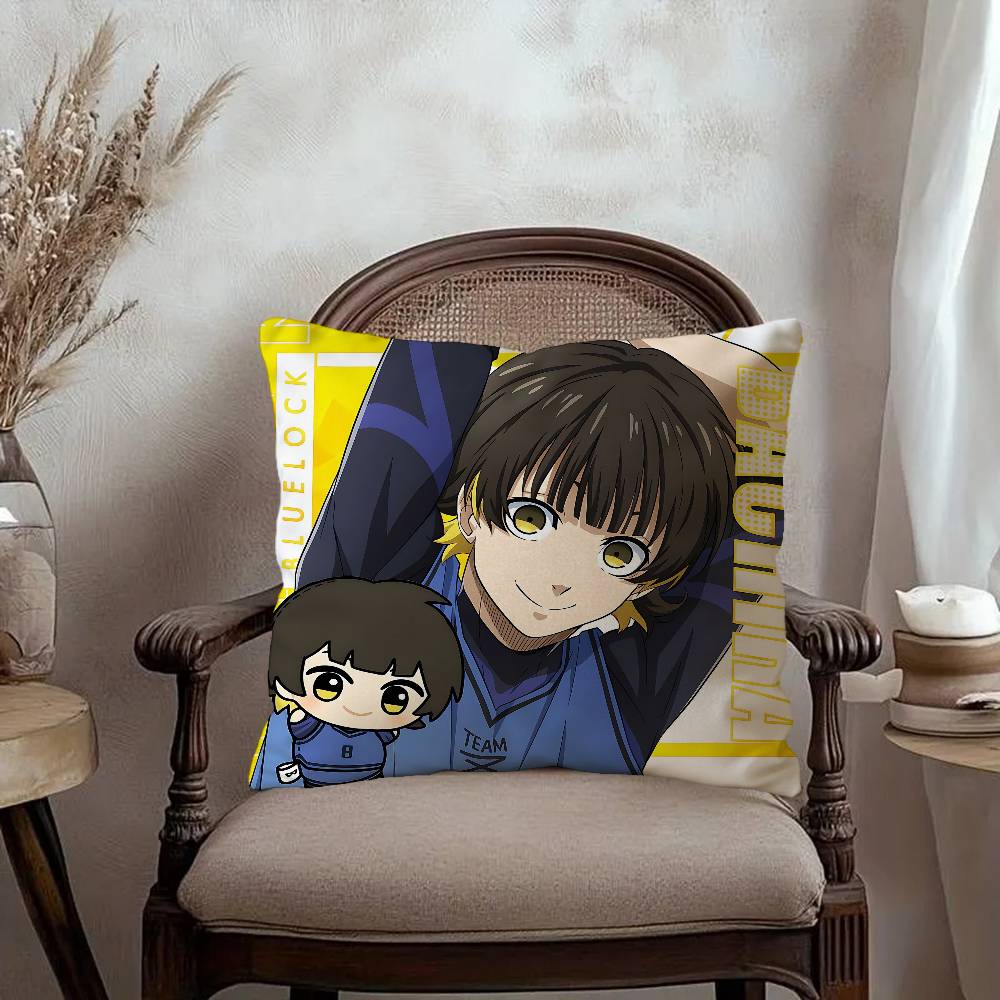 B-Blue Lock Pillow Cushion Cover Pillowcase Living Room Sofa Home Decor Customized