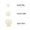 3pcs Black White Matte Hair Claw Clip Simple Style Shark Claw Clips Solid Color Hair Claw Elegant Hair Clips For Women Girls