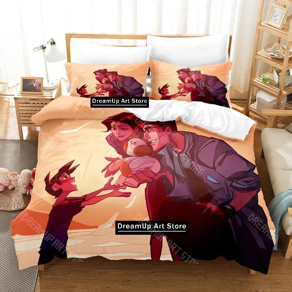 

3D Print GRIPPER Game Bedding Set Single Twin Full Queen King Size Bed Set Adult Kid Bedroom Duvetcover Sets Anime Bed Sheet EU Single 90x200cm