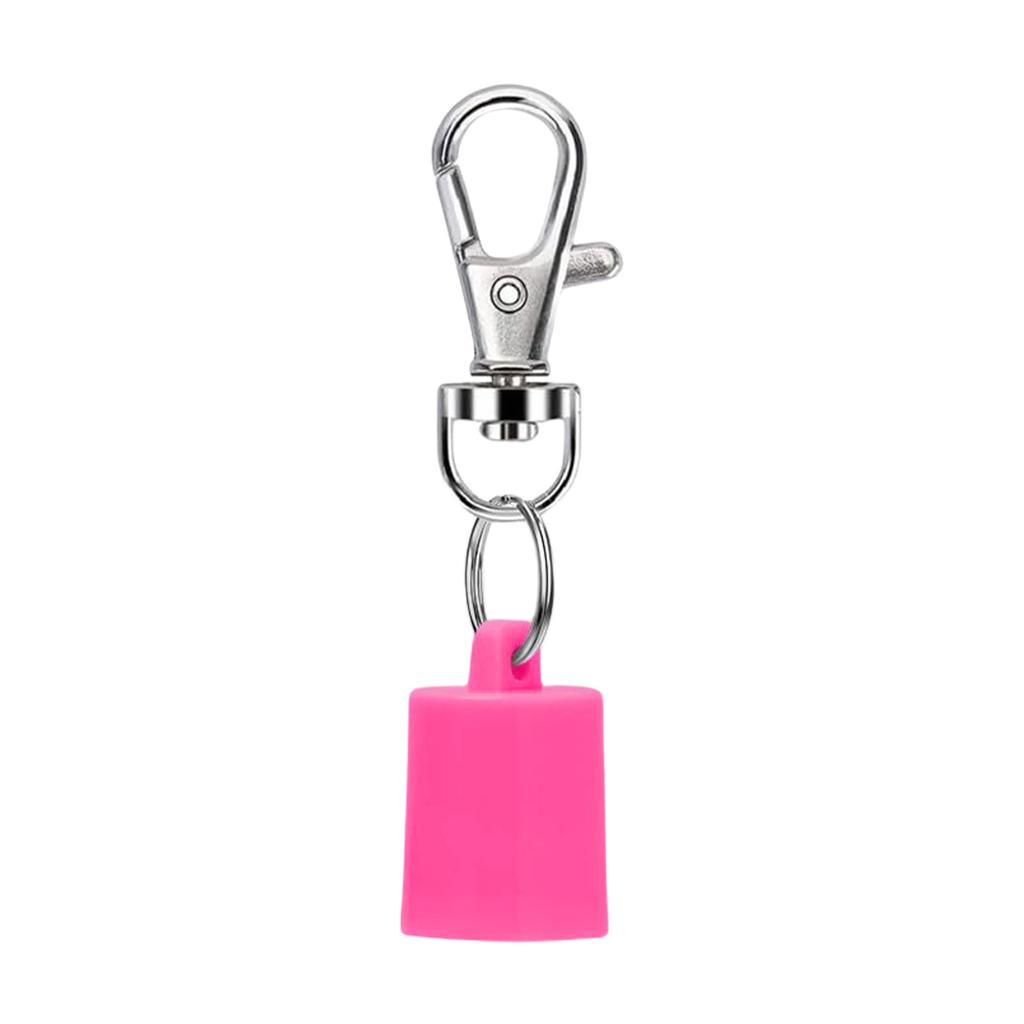 Initial Letter Keychain Caps for Lip Balm Replacement Cover Stylish Key Holder Practical Present for Women and Girls