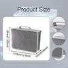 CD Case Holder DVD 256 Capacity Sleeves with Handle Trendy Portable Zipper Closure Bag