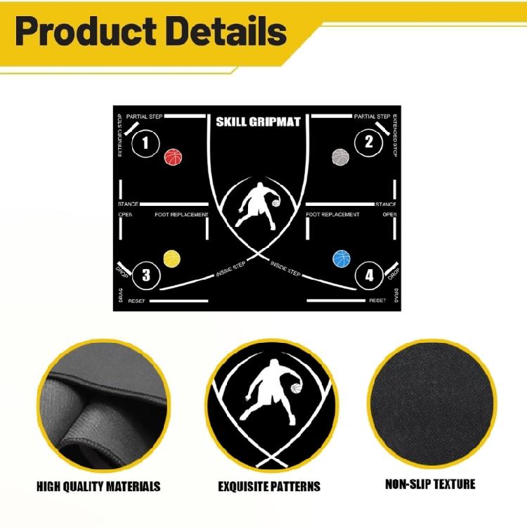 Agility Footstep Training Mat Basketball Pads NonSlip Silence Equipment for Improve Speed, Strength and Coordination