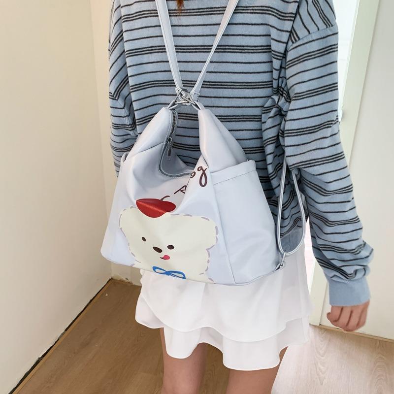 Large-capacity Commuter Tote Bag Women's Summer New Niche Shoulder Messenger Bag Multi-functional Backpack